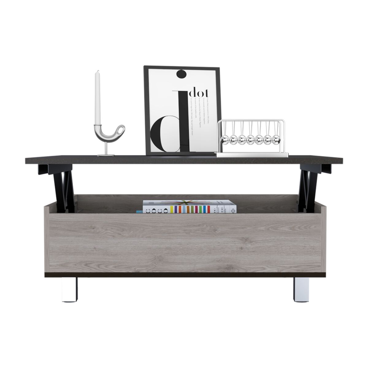 Mesa de Centro TuHome 5G-2 Ceniza/Wengue