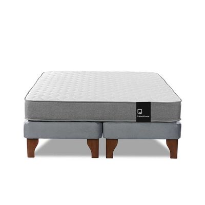Imagen 2 del producto Cama Europea Latam Home Base Dividida 2 Plazas Zen Best Gris