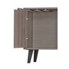 Rack TV Mobikit Kazan Hasta 50" Roble Santana Negro