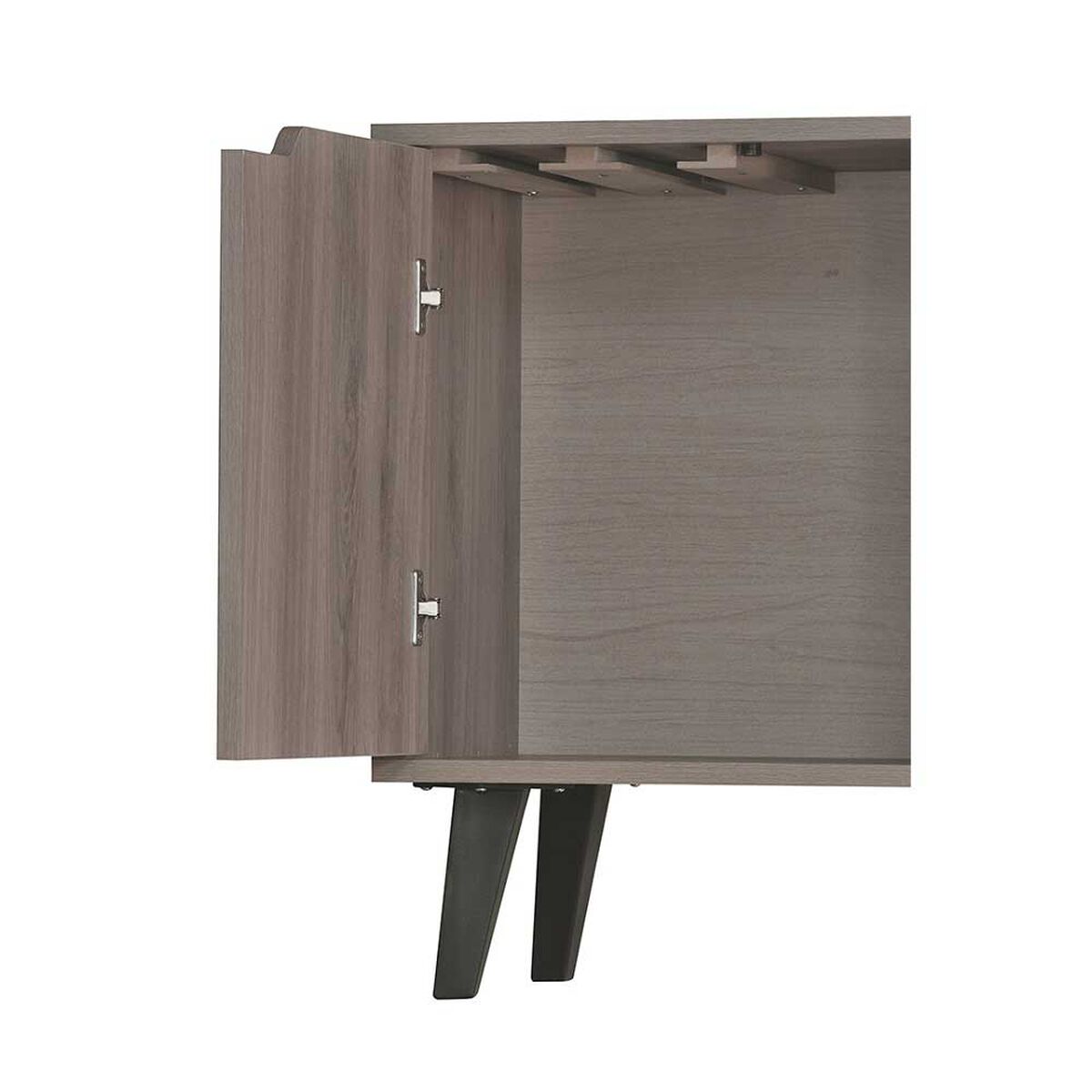Rack TV Mobikit Kazan Hasta 50" Roble Santana Negro