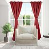 Set Cortinas Doral Black Out Victoria  220 x 140 cm Rojo