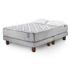 Juegos de Dormitorio Cama Europea Cannon Hybrid Visco 2 Plazas + 2 Almohadas