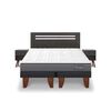 Cama Europea CIC Base Dividida 2 Plazas Anatomic + Respaldo + 2 Veladores Munich