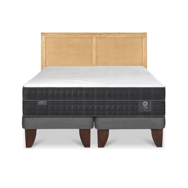 Cama Europea CIC King Lux + 1 Respaldo Sava