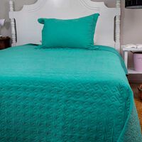Quilt Doral 1,5 Plazas Menta Velvety