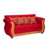 Juego de Living Essenza David Sofá 3 Cuerpos + Dos Sillones 1 Cuerpo Rojo