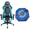 Silla Gamer Stratos Celeste + Alfombra Njoytech