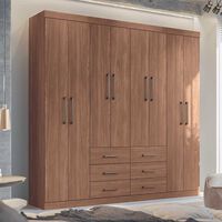 Clóset Onessta Liberpool 8 Puertas 6 Cajones Jatoba