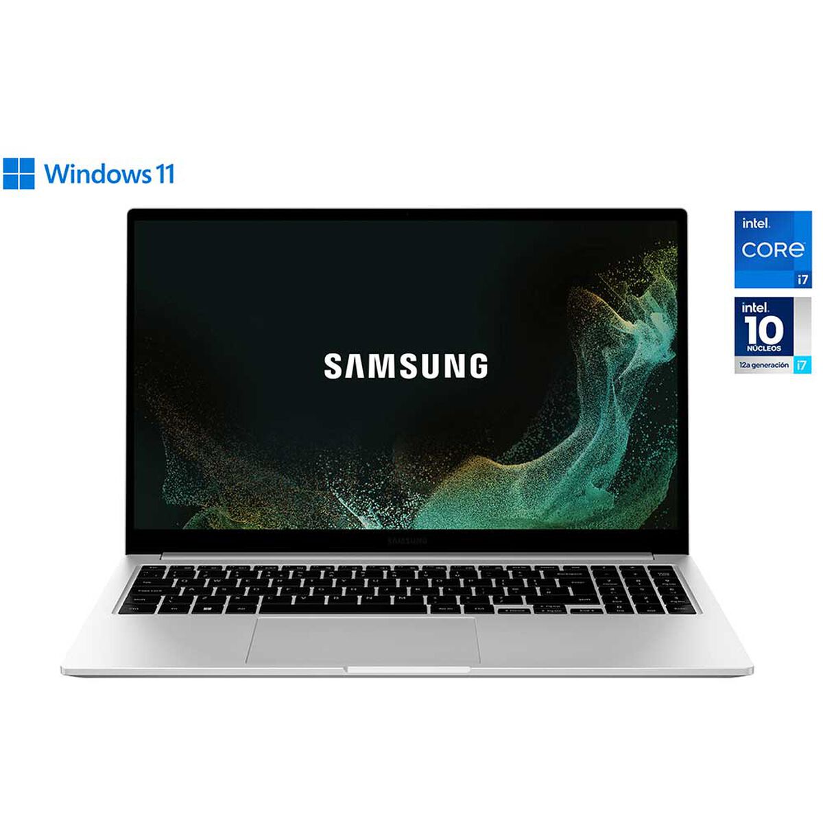 Notebook Samsung Galaxy Book2 Core i7 8GB 512GB SSD 15,6" Silver