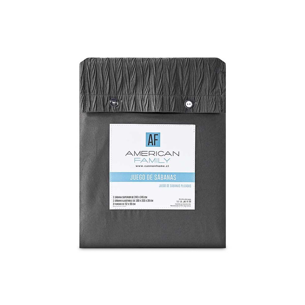 Juego de S&aacute;banas American Family King Plizada Marengo