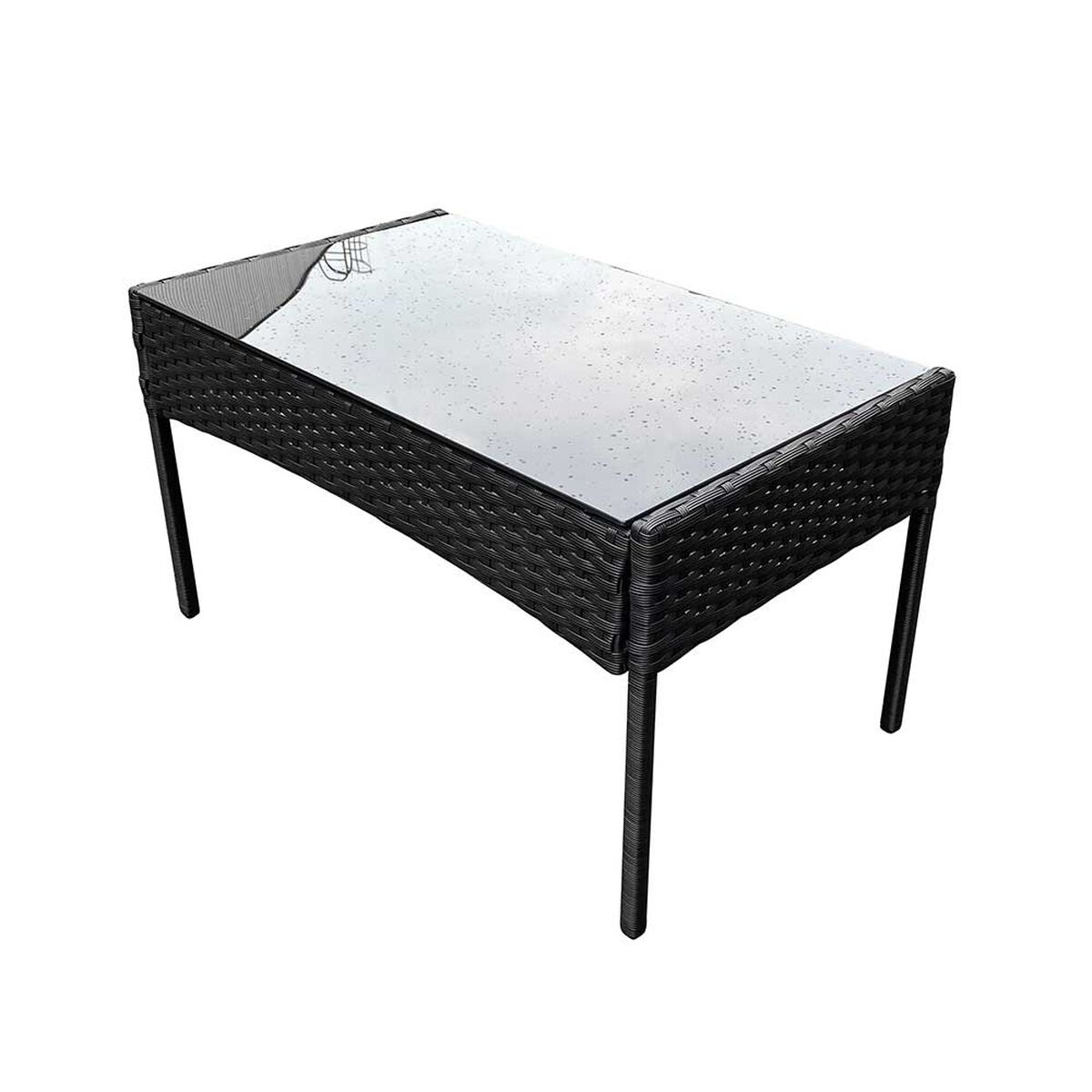 Set Terraza Di Poretti Design Biombino 4 Personas Negro