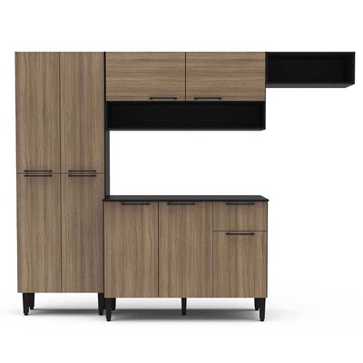 Imagen 1 del producto Mueble de Cocina Vekkahome Madri 1 Cajón 9 Puertas Café