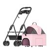 Coche para Mascota LuBabycas Paws Rosado