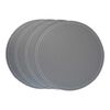 Set 4 Individuales Doral Eco Cuero Redondo 38 cm Gris