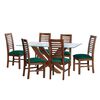 Juego de Comedor Latam Home Alicante 6 Sillas Verde