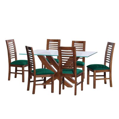 Juego de Comedor Latam Home Alicante 6 Sillas Verde