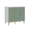 C&oacute;moda Di Poretti Design Kids 4 Cajones 1 Puerta Verde Pastel