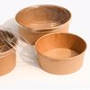 Envase Bowl con Tapa Pet Marrón De Gaune 1000ml
