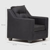Juego de Living Almore Noruega Sof&aacute; 3 Cuerpos + Dos Sillones 1 Cuerpo Negro