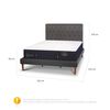 Cama Europea CIC King Premium + Respaldo
