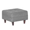 Juego de Living Diseño A&M Home Santa Monica Sofá 3 Cuerpos + 2 Pouf 1 Cuerpo  Gris