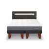 Cama Europea CIC Base Dividida 2 Plazas Anatomic + Respaldo Munich