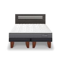 Cama Europea CIC Base Dividida 2 Plazas Anatomic + Respaldo Munich