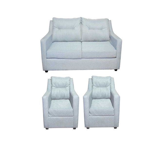 Juego de Living Diseño A&M Home Gisela Sofá 2 Cuerpos + 2 Sillones 1 Cuerpo Gris