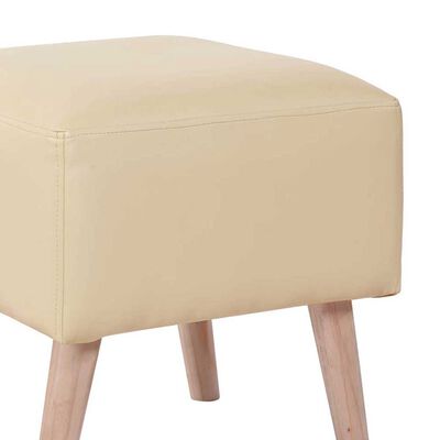 Imagen 2 del producto Pouf Latam Home Burdeos PU Beige