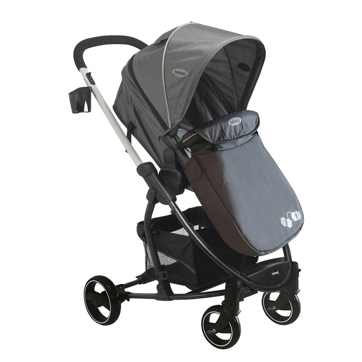 Coche Travel System Alfa SX Negro Bebesit