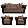 Juego de Living Elegant Detail Minesota Sof&aacute; 3 Cuerpos + Dos Sillones 1 Cuerpo Gris
