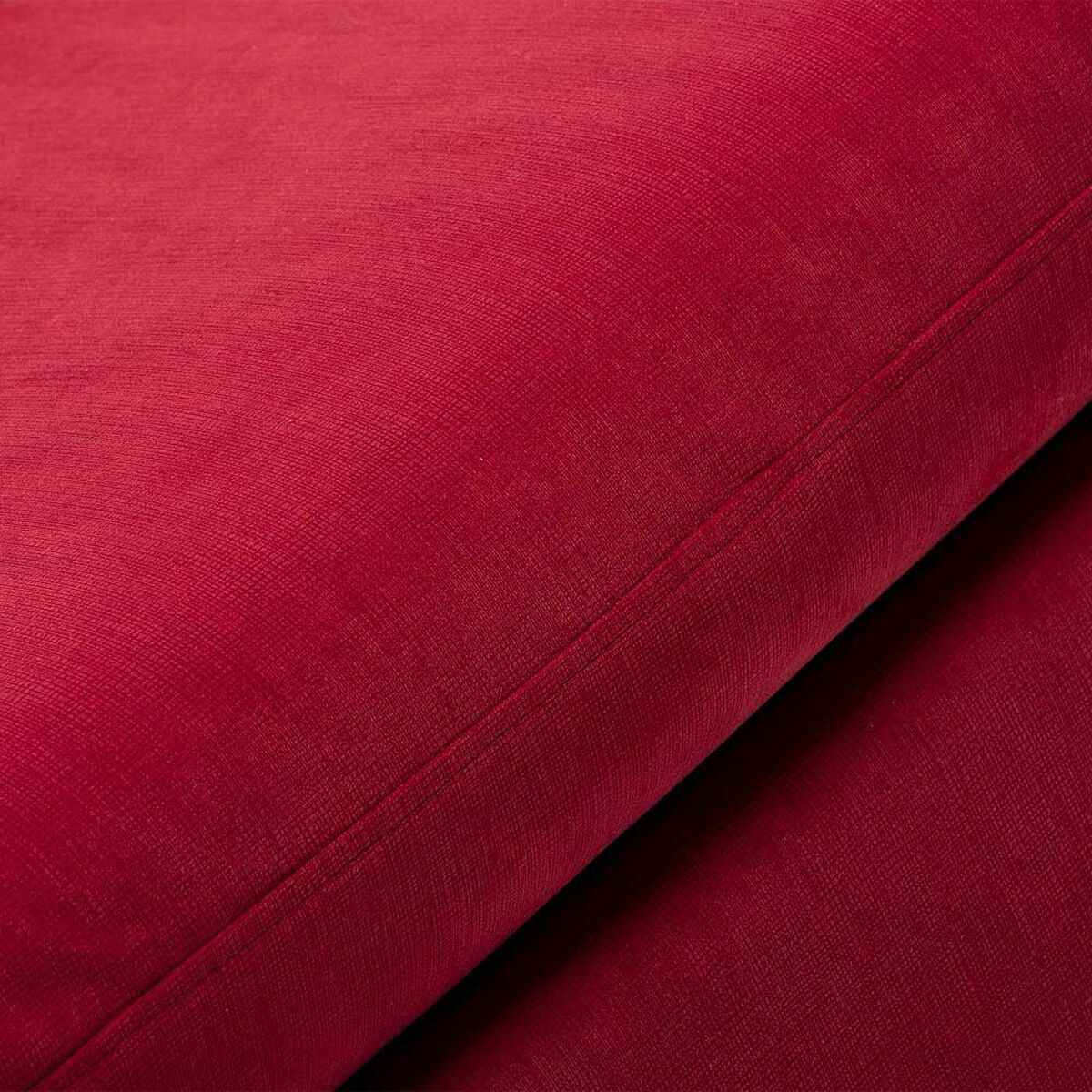 Sofá Kea Retro Felpa 2 Cuerpos Rojo