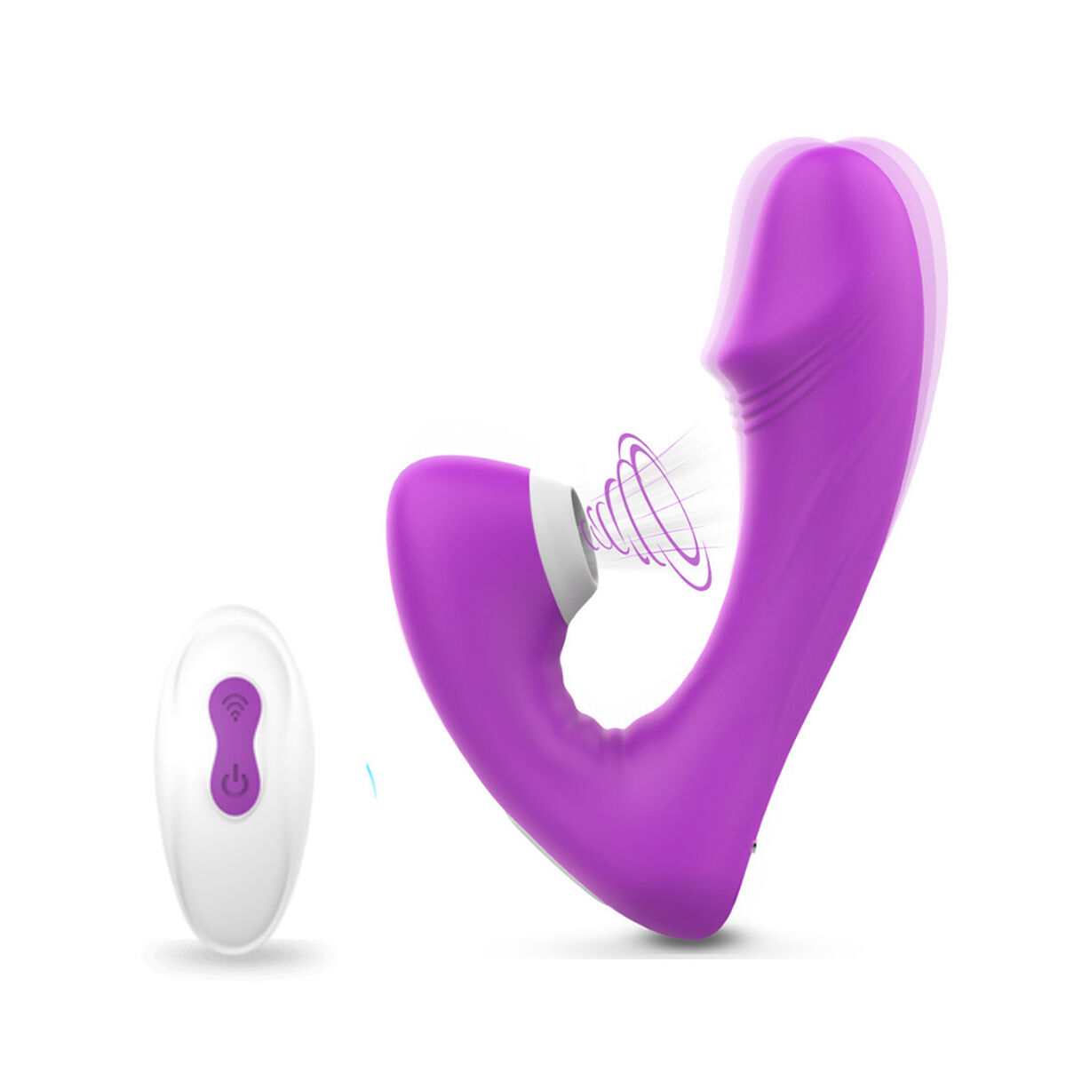 Vibrador Succionador Fierce Sexhande Morado