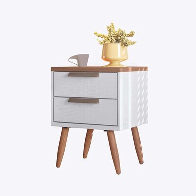 Imagen 2 del producto Velador Onessta New Conect 2 Cajones Blanco Jatoba