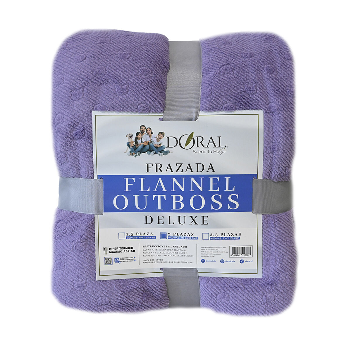 Frazada de Poliéster Doral King Outboss Violeta