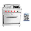Cocina Industrial a Gas Ticgas 4 Platos Gas Natural