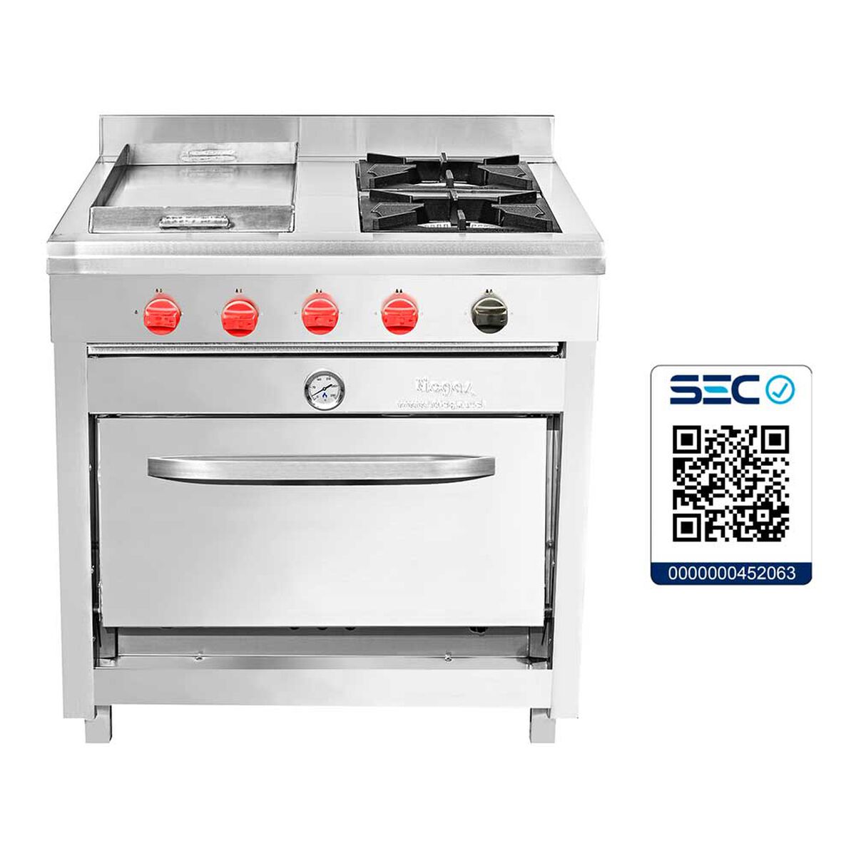 Cocina Industrial a Gas Ticgas 4 Platos Gas Natural