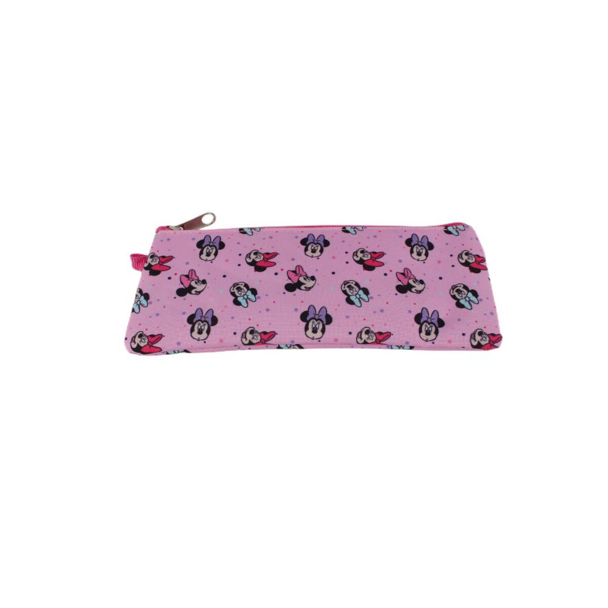 Pack 4 Piezas Mochila con Ruedas, Lonchera, Estuche y Botella de Agua Minnie