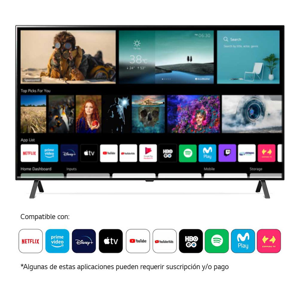 OLED 48" LG OLED48A2PSA Smart TV 4K UHD 2022