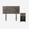 Cama Europea Rosen 1,5 Plazas Ergo T + Respaldo + Velador