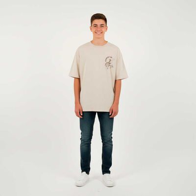 Polera Manga Corta Niño Cutback Arena, Celeste, Oliva