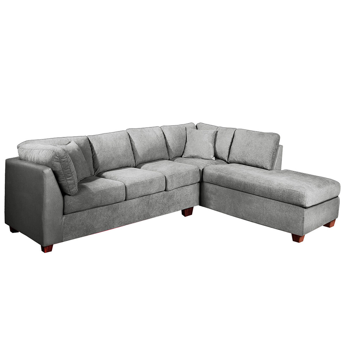 Sofá Seccional Latam Home Padua Derecho 5 Cuerpos Gris
