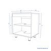 Combo Estante 2 Puertas + Vanitorio 2 Puertas + Estante Organizador 2 Puertas + Despensero de Baño 2 Puertas CIC Blanco