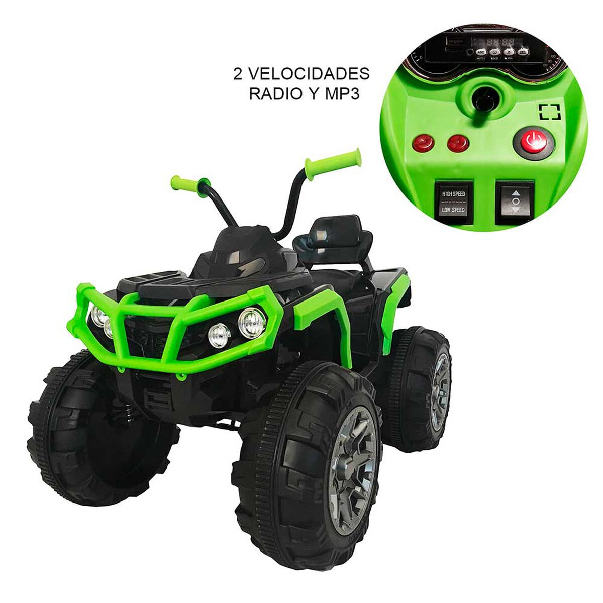 Cuatrimoto a Batería Verde Bebesit