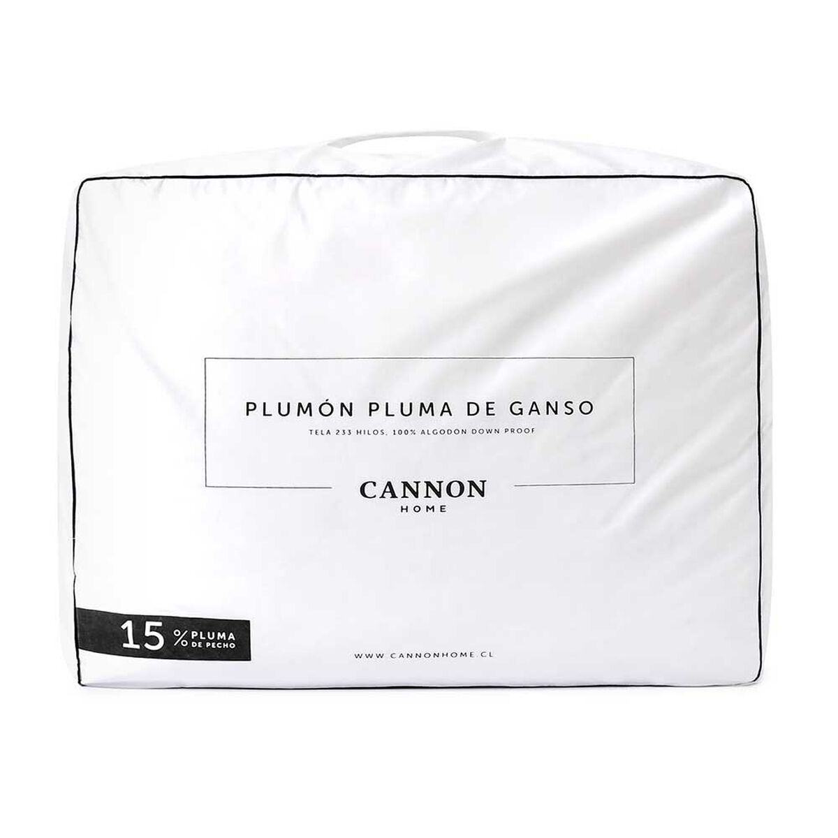 Plumón Liso Pluma Cannon King Gosse Down Blanco