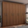Closet Vekkahome Magnus 8 Puertas Caf&eacute; Oscuro