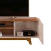 Rack TV Vekkahome Agnes Hasta 70" Beige Caf&eacute;