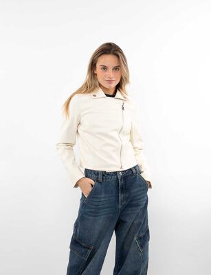 Imagen 1 del producto Chaqueta Ecocuero Mujer Icono Blanco, Negro, Rosado