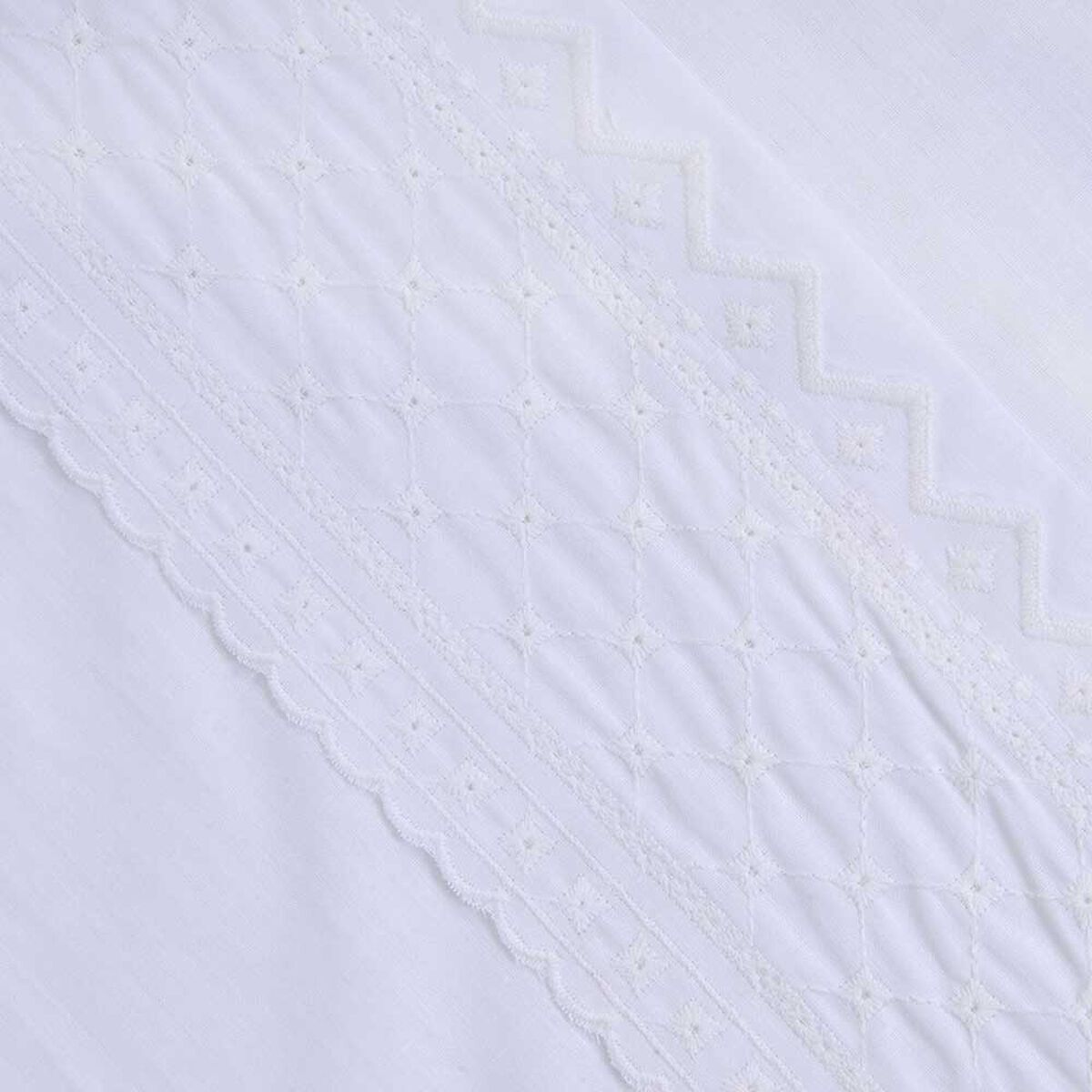 Juego de S&aacute;banas Mashini 144 Hilos 1,5 Plazas Liso Blanco