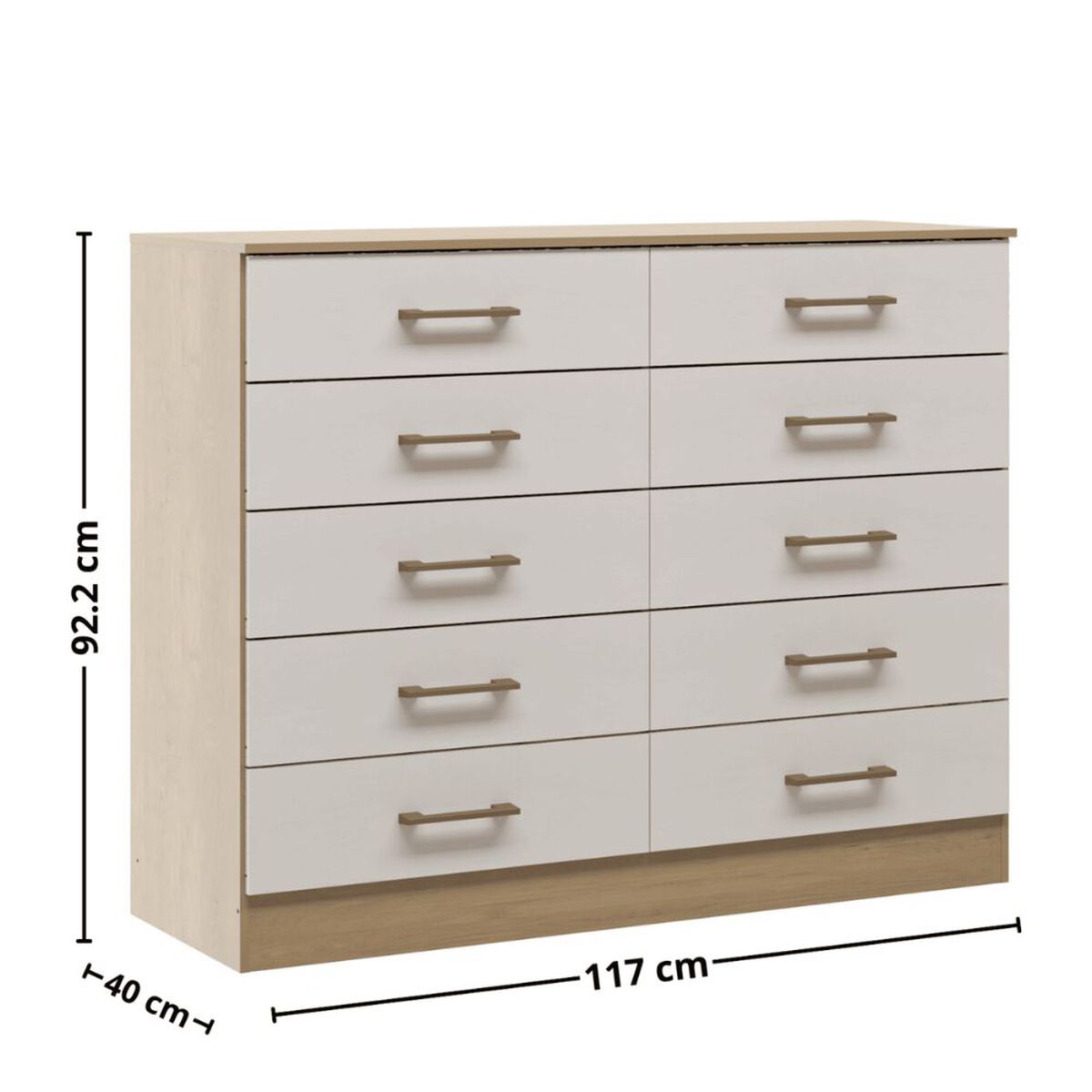 Combo Exit Closet 2P 4C + Comoda 10C Blanco